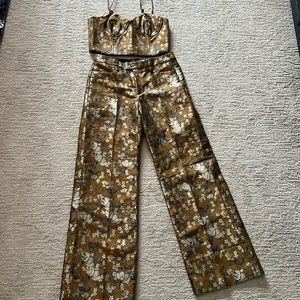 Banana Republic Eclat Brocade Cora bustier and trousers sz 6 NWT